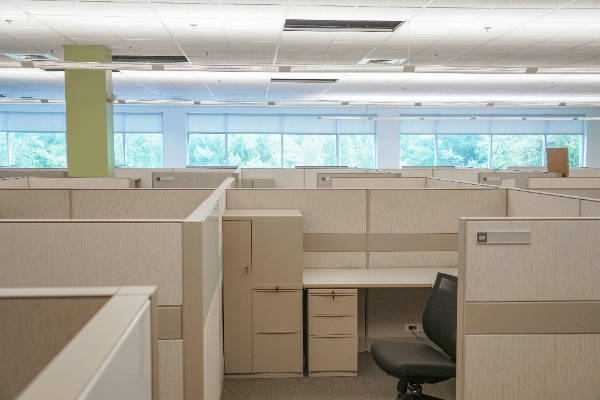white office cubicles for removal